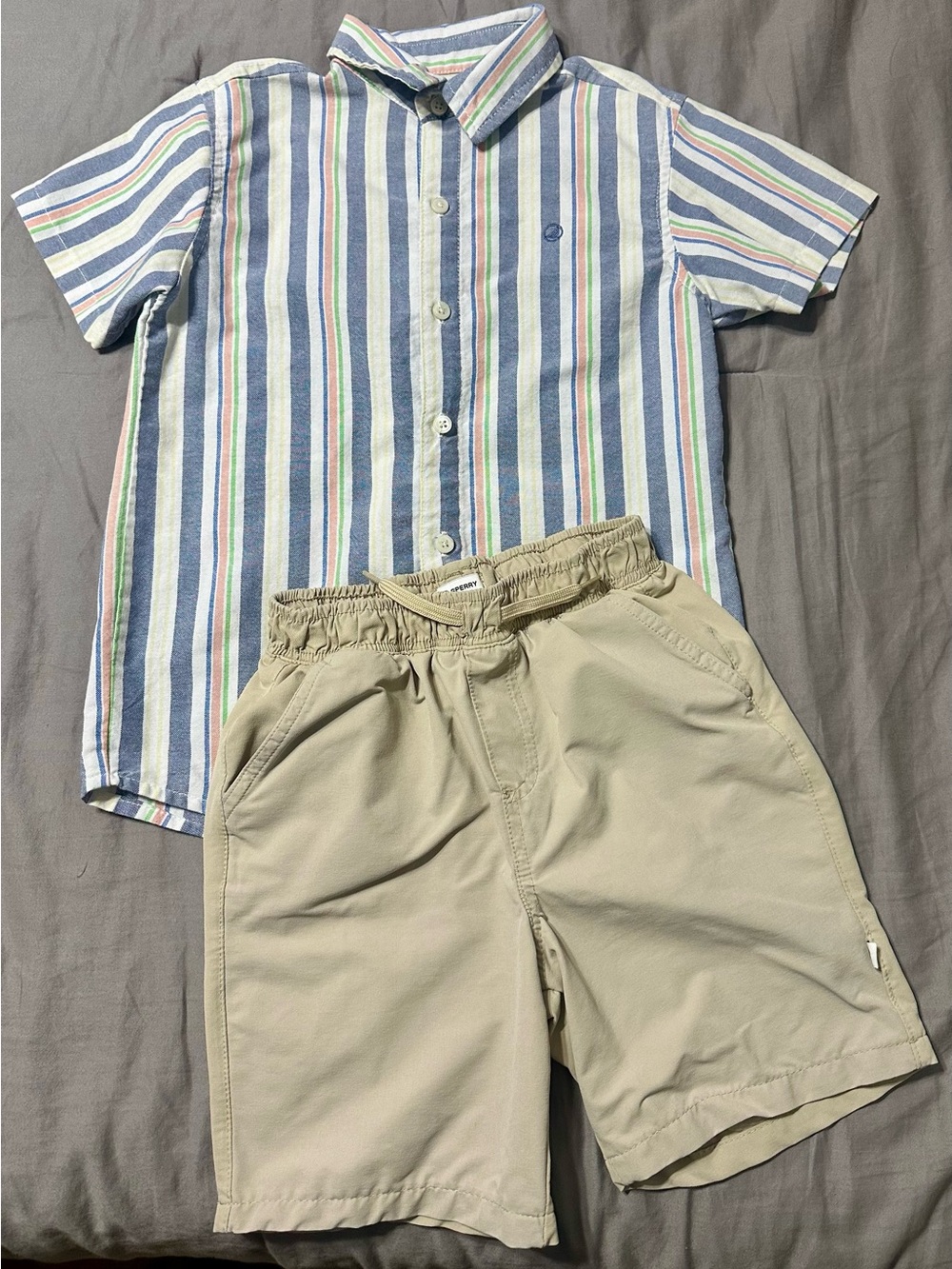 Kid’s Sperry 2-piece Button Down Shirt and Shorts set